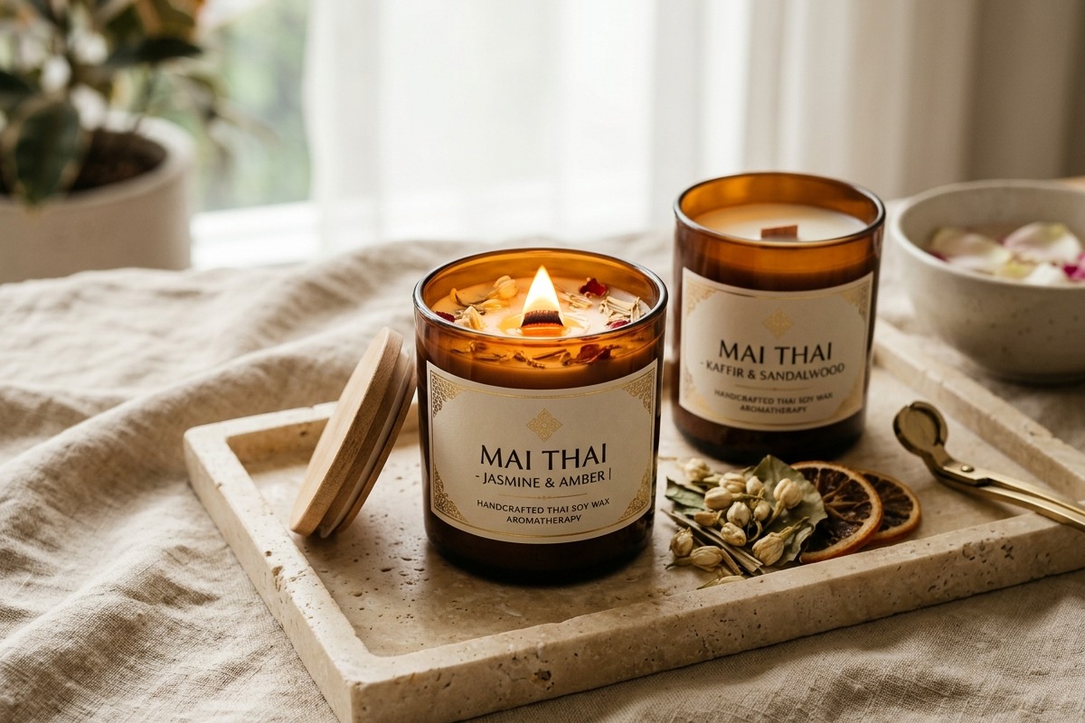 Hand-Poured Soy Wax Scented Candles